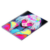 Anime Girl Moderne Kunst Notizblock (Linke Seite)