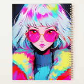 Anime Girl Moderne Kunst Planer (Rückseite)