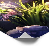 Anime Girl Moon Fairy Princess in Garden Poster (Ecke)