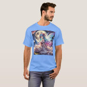 Anime Girl Moon Fairy Princess in Garden T-Shirt (Vorne ganz)