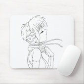 Anime Girl Mousepad (Mit Mouse)