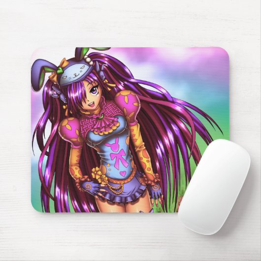 Anime Girl Mousepad (Mit Mouse)