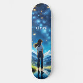 Anime Girl Name Skateboard (Vorderseite)