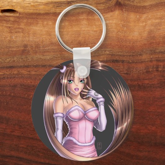 Anime Girl - Nikki Schlüsselanhänger (Vorderseite)
