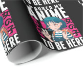 Anime Girl Otaku Teen Japanischer Manga Fan Geschenkpapier (Rolleneckpunkt)