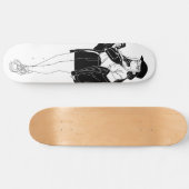 Anime Girl Out On Town Skateboard Deck (Horizontal)