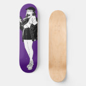 Anime Girl Out On Town Skateboard Deck (Vorderseite)