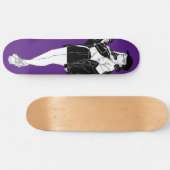 Anime Girl Out On Town Skateboard Deck (Horizontal)