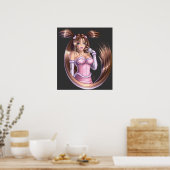 Anime Girl - Pink Poster (Küche)