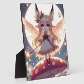 Anime Girl Pixie Hippie Moon Fairy Fotoplatte (Seite)