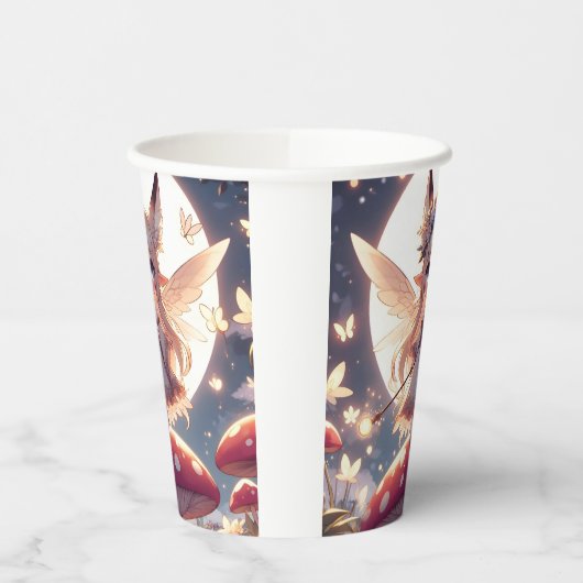 Anime Girl Pixie Hippie Moon Fairy Pappbecher (Links)