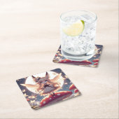 Anime Girl Pixie Hippie Moon Fairy Rechteckiger Pappuntersetzer (Vor Ort)