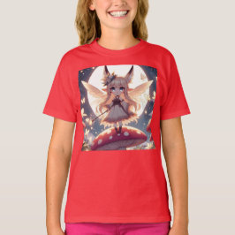 Anime Girl Pixie Hippie Moon Fairy T-Shirt