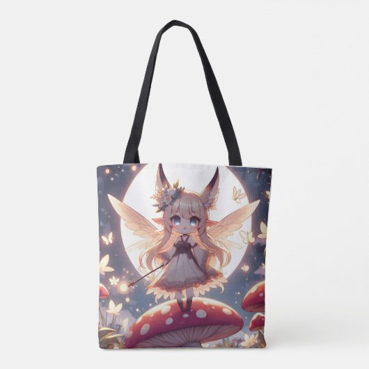 Anime Girl Pixie Hippie Moon Fairy Tasche (Rückseite)