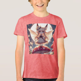 Anime Girl Pixie Hippie Moon Fairy Tri-Blend Shirt