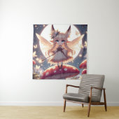 Anime Girl Pixie Hippie Moon Fairy Wandteppich (Beispiel)