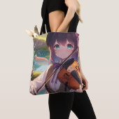 Anime Girl Playing Violine Personalisiert Tasche (Von Nahem)