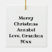 Anime Girl Playing Violine und Axolotls Keramikornament (Rückseite)