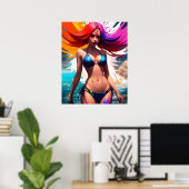 Anime Girl Poster (Heimbüro)