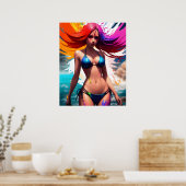 Anime Girl Poster (Küche)
