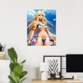 Anime Girl Poster (Heimbüro)