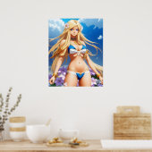Anime Girl Poster (Küche)
