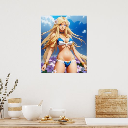 Anime Girl Poster (Küche)