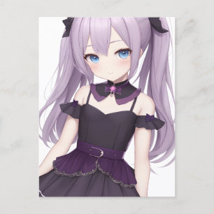 Anime Girl Postkarte