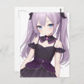 Anime Girl Postkarte (Vorne/Hinten)