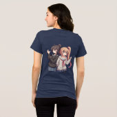 Anime Girl Power T - Shirt (Rückseite voll)