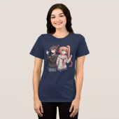 Anime Girl Power T - Shirt (Vorderseite voll)