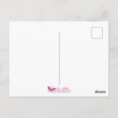 Anime Girl Rainbow Hair Singing Moon Fairy Postkarte (Rückseite)