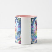 Anime Girl Rainbow Hair Singing Moon Fairy Tasse (Zentrum)