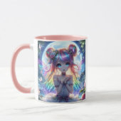 Anime Girl Rainbow Hair Singing Moon Fairy Tasse (Links)