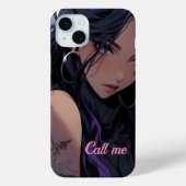 Anime Girl, ruf mich an Case-Mate iPhone Hülle (Rückseite)