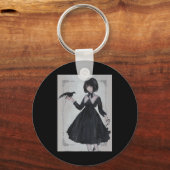 Anime Girl Sad Retro Ästhetik Japanisch Otaku Schlüsselanhänger (Vorderseite)