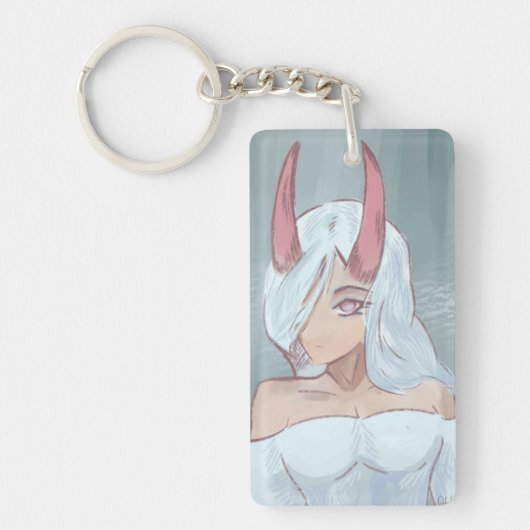 Anime, girl, schlüsselanhänger (Vorderseite)