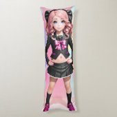 Anime Girl Seitenschläferkissen (Rückseite (Vertikal))