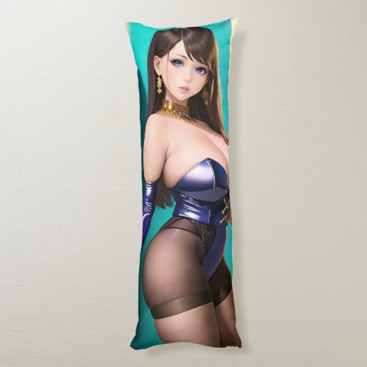 Anime Girl Seitenschläferkissen (Rückseite (Vertikal))