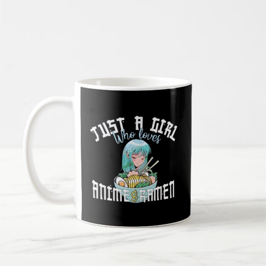 Anime Girl Shirt nur ein Mädchen, das Anime und R Kaffeetasse (Links)