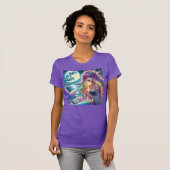Anime Girl Singing Moonlight Pixie Rainbow Mermaid T-Shirt (Vorne ganz)
