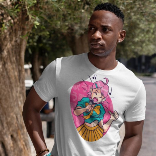 Anime Girl Singing T-Shirt