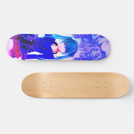 Anime girl Skateboard (Horizontal)