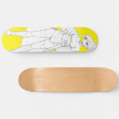 Anime Girl Skateboard Deck (Horizontal)