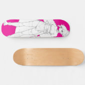 Anime Girl Skateboard Deck (Horizontal)