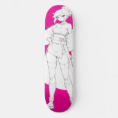 Anime Girl Skateboard Deck (Vorderseite)
