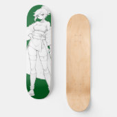Anime Girl Skateboard Deck (Vorderseite)