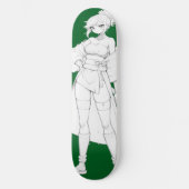 Anime Girl Skateboard Deck (Vorderseite)
