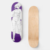 Anime Girl Skateboard Deck (Vorderseite)