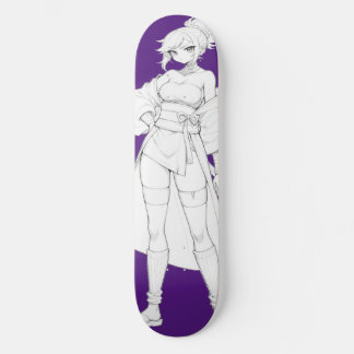 Anime Girl Skateboard Deck